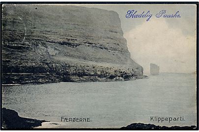 Færøerne, Klippeparti. Stenders no. 10331.