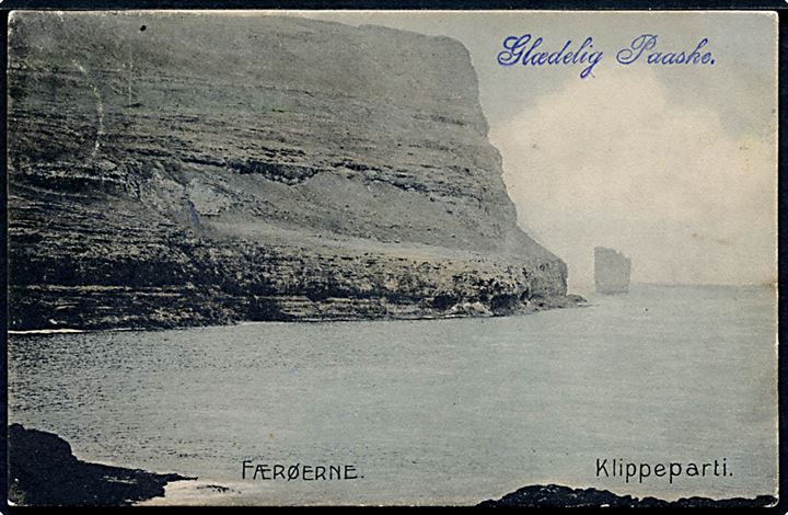 Færøerne, Klippeparti. Stenders no. 10331.