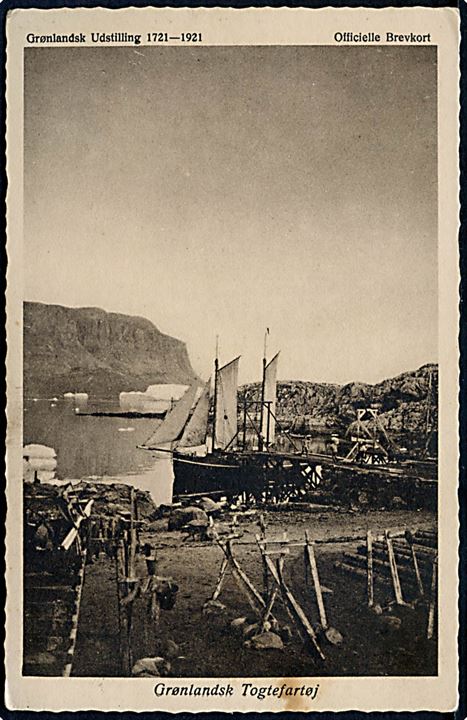 Grønlandsk Togtfartøj. Grønlandsk Udstilling 1721-1921. Stenders u/no.