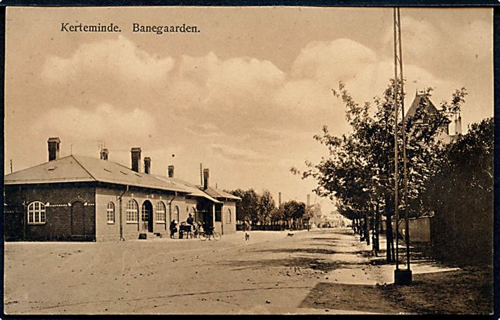 Kerteminde jernbanestation. J. Brorsen no. 1332.