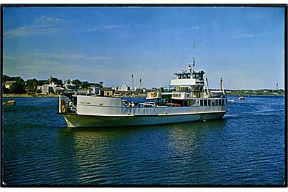 Everett Libby, færge ved Rockland Harbor fra Vinalhaven, Maine. 