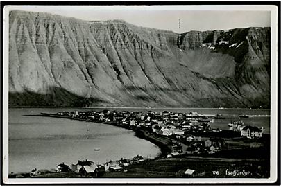 Isafjordur, udsigt over byen. H. Arnason no. 176.