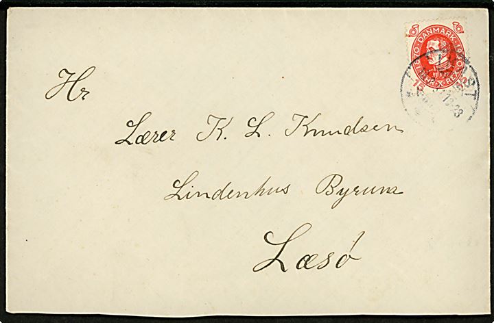 15 øre Chr. X 60 år på brev annulleret med brotype Ic Ikast d. 18.2.1931 til Byrum på Læsø. Bagklap mgl.