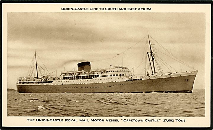 Capetown Castle, M/S, Union-Castle Line. 