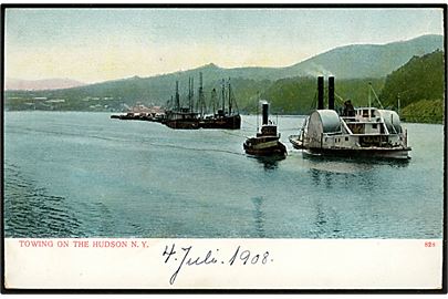 Towing on the Hudson, N.Y. No. 828.
