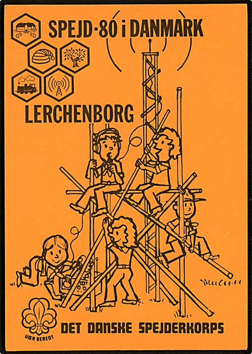 Jørgen Weirsøe: Det danske Spejderkorps - Spejd-80 lejr Lerchenborg. U/no.