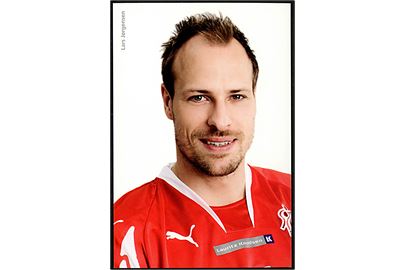 Håndbold Herrelandsholds spiller Lars Jørgensen i Officiel trøje anno 2007. 
