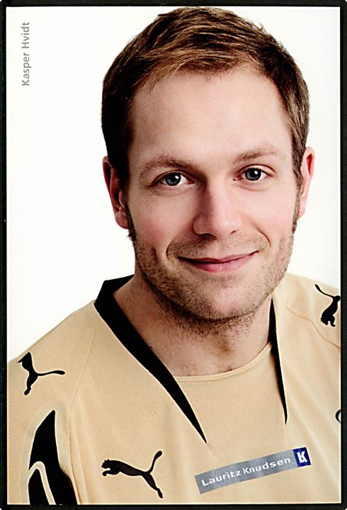 Håndbold Herrelandsholds spiller Kasper Hvidt i Officiel trøje anno 2007. 