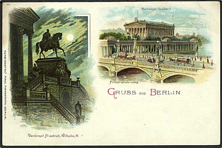 Gruss aus Berlin, Tyskland. P. Finkerath no. 157.