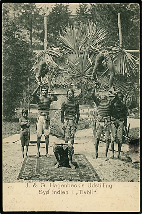 Tivoli. J. G. Hagenbeck’s Udstilling “Syd Indien i Tivoli. W. Hoffmann u/no. Anvendt 1908. Kvalitet 8