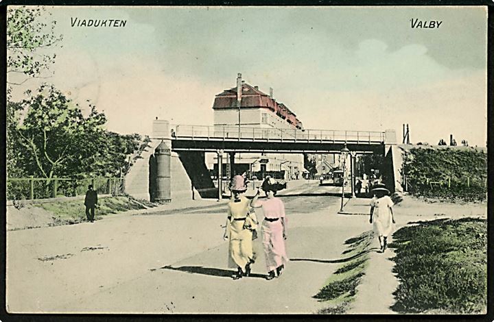Remisevej (nuv. Valby Langgade) ved viadukten. D.L.C. no. 1121. Kvalitet 8