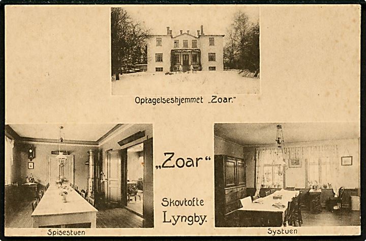 Lyngby, Skovtofte, Optagelseshjemmet “Zoar”.Stenders no. 44062. Kvalitet 8