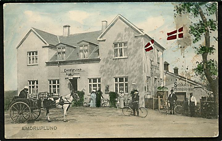 Emdruplund gæstgiveri ved Anders Jensen. Stenders no. 3569. Kvalitet 7