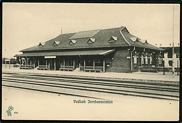 Vedbæk jernbanestation. P. Alstrup no. 776. Kvalitet 8