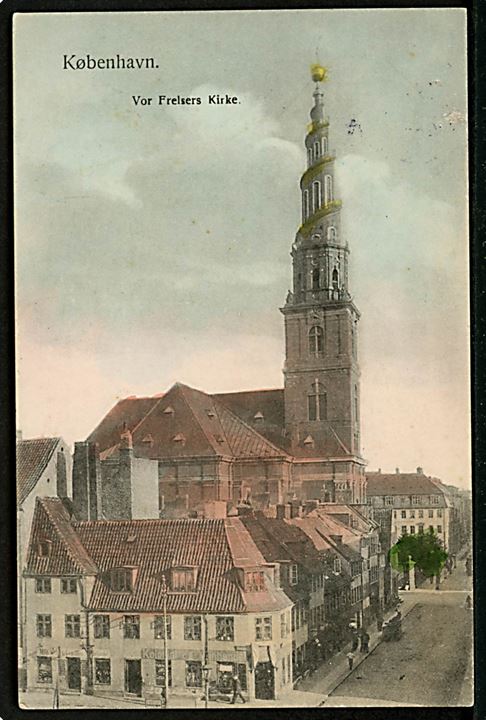 Sankt Annæ Gade med Vor Frelsers Kirke. Fritz Benzen no. 137. Kvalitet 8