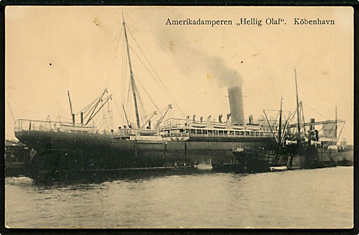 “Hellig Olav”, S/S, Skandinavien Amerika Linie. Nathansohn no. 150. Kvalitet 7