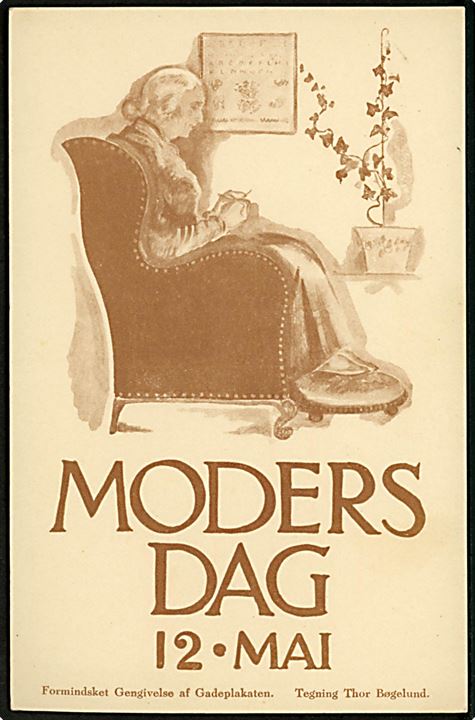 Thor Bøgelund: Moders Dag 12. Maj. Andreasen & Lachmann u/no. Kvalitet 8