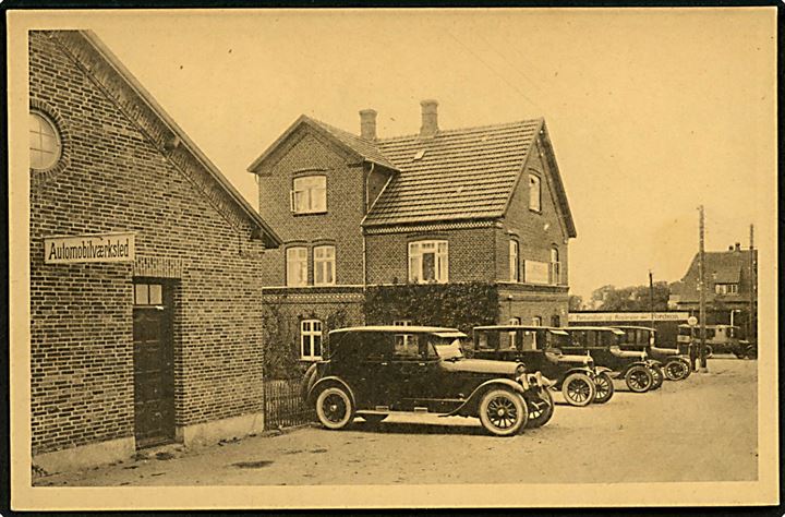 P. Borne, Ford automobilforhandler og autoværksted, Svendborgvej 3, Ringe. E. B. Steenstrup no. 57584. Kvalitet 9
