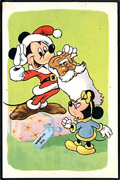 Walt Disney: Mickey Mouse som julemand. J. Chr. Olesen u/no.  Kvalitet 7