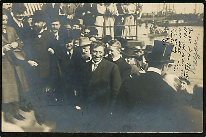 Polar. Frederick A. Cook modtages i København 4. sept. 1909 efter at have nået Nordpolen. H. Ferlov. Kvalitet 7