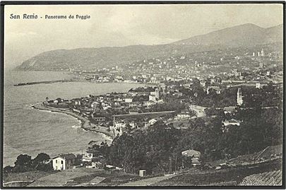 Udsigt over San Remo, Italien. E. Brunner no. 511-186.