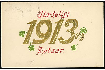 Nytårskort med årstal 1913. U/no. 