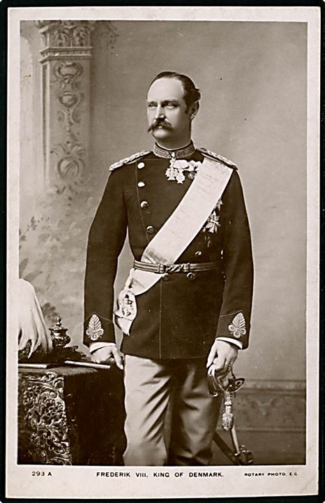 Fr. VIII. King of Denmark. Rotary Photo no. 293 A. 