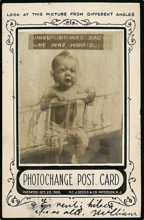 Photochange Post Kort. Sjælden tidligt fikserkort. H.C.J. Deeks & Paterson U/no. 