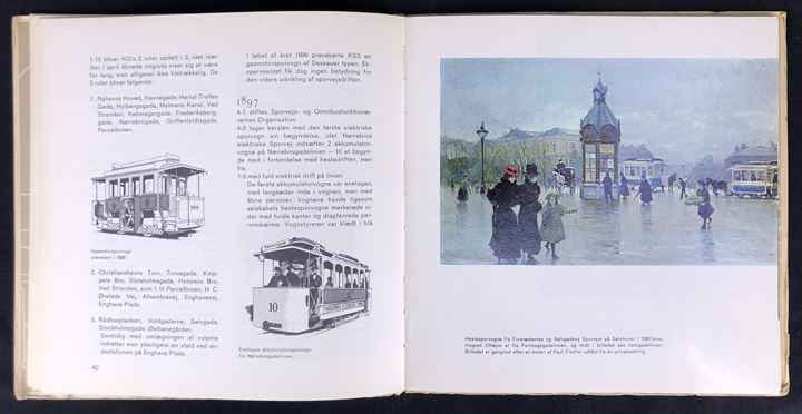 100 år Sporveje i København 1863 - 1963, illustreret jubilæumsskrift. 93 sider.