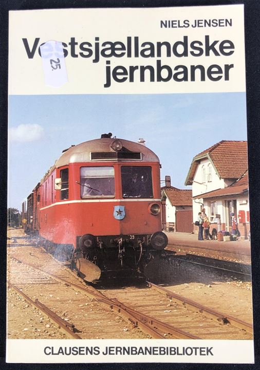 Vestsjællandske jernbaner af Niels Jensen. 103 sider jernbanehistorie. Clausens Jernbanebibliotek.