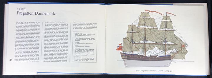 Under sejl og med motor - i kølvandet af dansk skibsfarts historie af Erik Dannesboe og illustreret af Per Bøgh. 96 sider,