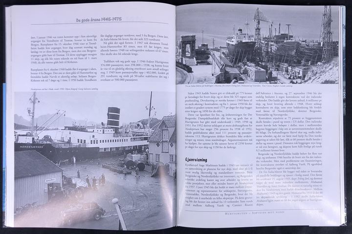 Hurtigruten - Sjøveien mot nord (Revideret udgave) af Dag Bakka Jr. 224 sider illustreret søfartshistorie.