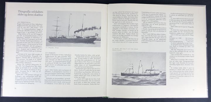 Rejsen til Amerika - med Thingvalla liniens udvandrerskibe før 1898 af Holger Munchaus Petersen og Jens Lorentzen. 96 sider illustreret.