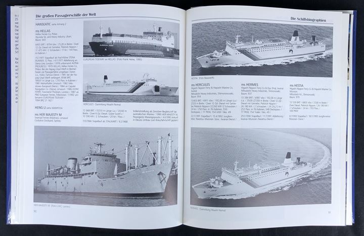 Die großen Passagierschiffe der Welt, Illustreret liste over 640 moderne passagerskibe. 235 sider.