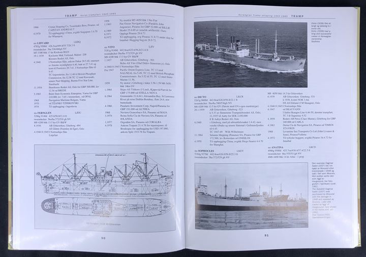 Tramp - Norsk Trampfart - Norwegian Tramp Shipping 1945-1985 af Dag Bakka Jr. 247 sider illustreret søfartshistorie og skibsliste.
