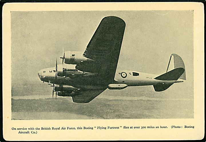 Boeing B-17 Flying Fortress AM528 fra Royal Air Force. U/no.
