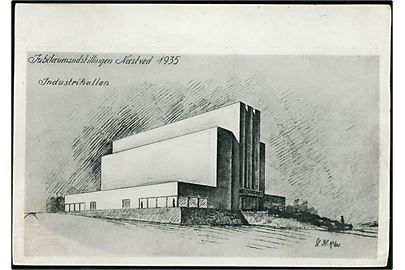 Urban Hansen-Reistrup: Jubilæumsudstillingen Næstved 1935. Industrihallen. Stenders no. 196.