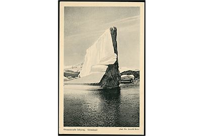 Grønland, svømmende isbjerg. Fotograf Dr. Arnold Helm. Brunner & Co. serie 84 D, no. 32.