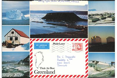 1,30 kr. Margrethe på Thule Air Base Photo Letter stemplet Dundas d. 8.7.1980 til Åbenrå, Danmark.