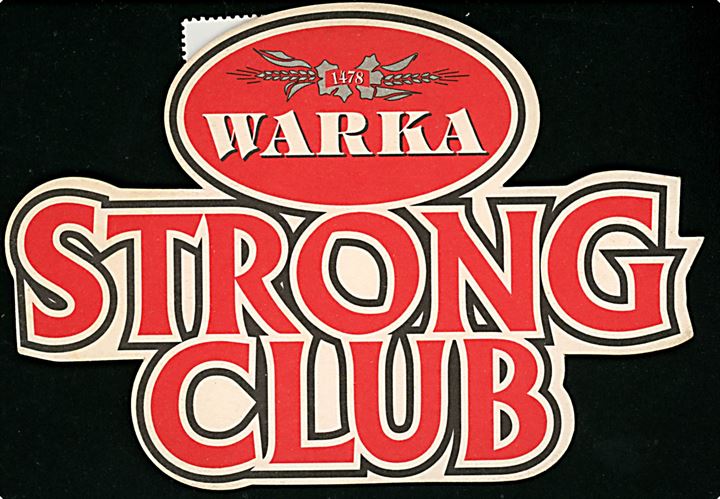 7 zl. (2) på Øl-brik postkort Warka/Strong Club fra Gdynia d. 9.3.2001 til Lemvig, Danmark.