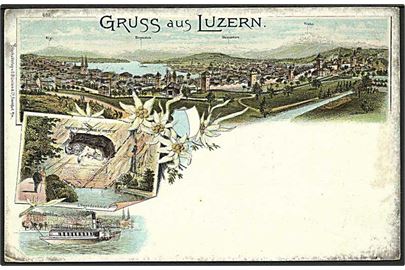 Gruss aus Luzern, Schweiz. G. Blümlein no. 682.