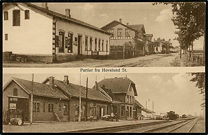Hovslund. Stationen og Købmanden. H. Schmidt no. w 59.