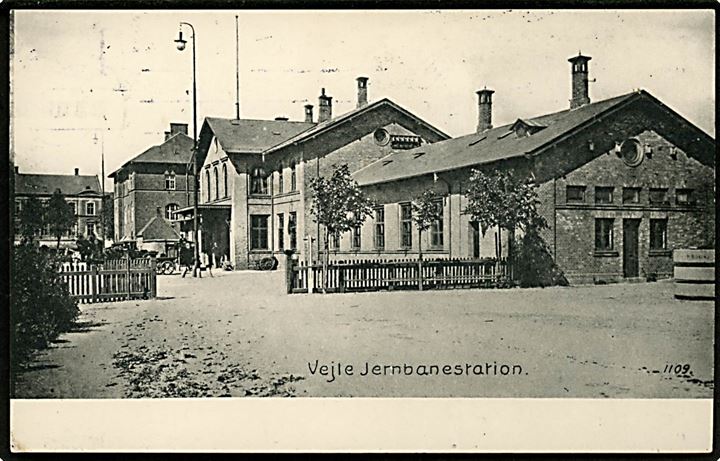 Vejle, Jernbanestationen. No. 1109.