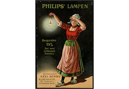Reklame. Philips' Lampen. Generalagent Axel Schou, København. U/no.