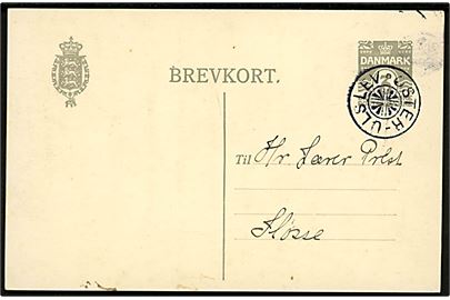 3 øre lokalt helsagsbrevkort dateret d. 30.6.1915 og annulleret med stjernestempel ØSTER-ULSLEV til Sløsse.