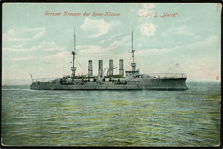 SMS Yorck, Grosser Kreuzer der Roon-Klasse. 