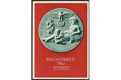 Reichpartei Tag Nürnberg 1939. 6 pfg. illustreret helsagsbrevkort.