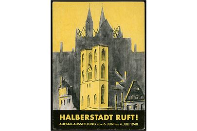 Genopbygning. Halberstadt Ruft! Aufbau-Ausstellung 1948.