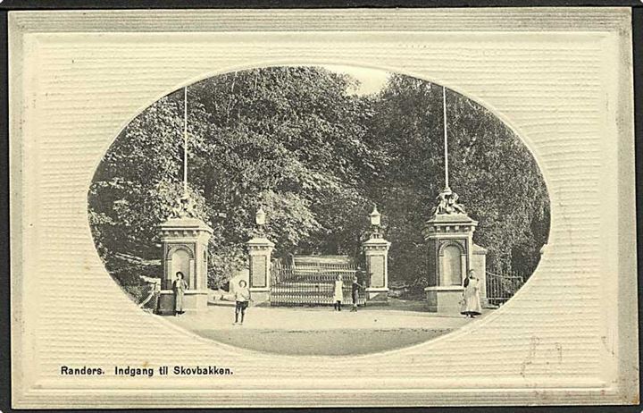 Indgangen til Skovbakken i Randers. E. Larsen no. 181.
