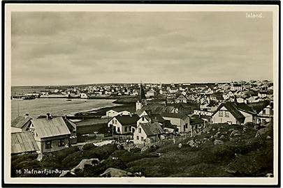 Hafnarfjördur, udsigt over byen. H. Árnason no. 56.